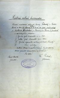 Třebíč, Palacký, pozvánky, 1904 - 1913