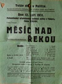 Tábor, Intimní scéna, Měsíc nad řekou - plakát, 1931