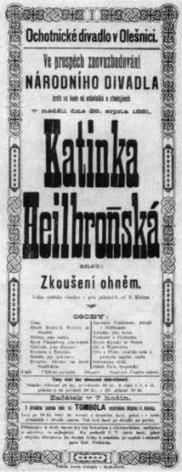 Olešnice, ODi, Katinka Heilbrónská - plakát