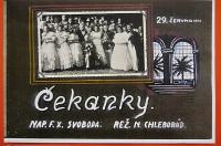 Lysá nad Labem, výstava DIVADLO JE PODIVUHODNÁ VĚC..., Čekanky, 1941, výstavní panel, 2018