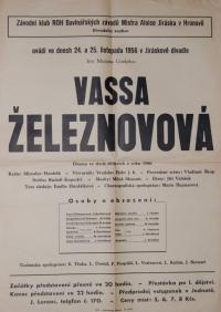 Hronov, MAJ, Vassa Železnovová - plakát, 1956