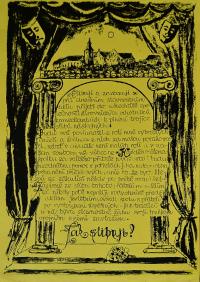 Žirovnice, Divadelní spolek, Slib ochotníka