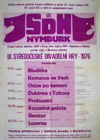 Nymburk, KP Středočeské divadelní hry, plakát, 1976