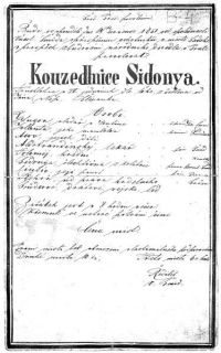 Sadská, spolupráce ochotníků s kočovnou div. společností, 1851