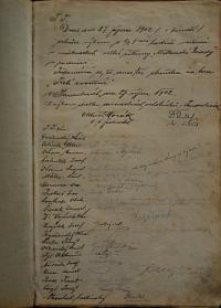 Pardubice, Spolek divadelních ochotníků, Kniha oběžníků, 1902 - 1920