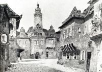 Kouřim, prospekt náměstí, V. Jansa 1913