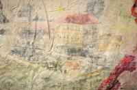 Libice nad Doubravou, veduta obce, detail opony, 1907