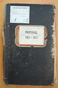 Chrast, Kroužek divadelních ochotníků, Zápisy ze schůzí, 1921 - 1927