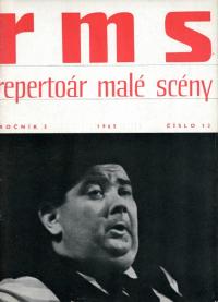 Repertoár malé scény, titulní strana, 1965/12