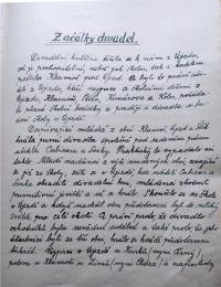 Klamoš, Vojan, Pamětní kniha, 1890–1945