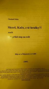 Žebrák, BavíTo, Slezeš Káčo, z té hrušky?! aneb Jak přišel step na svět - plakát, 2015