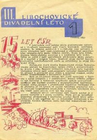 Libochovické divadelní léto 1960 - zpravodaj