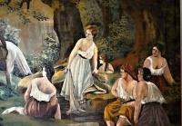 Chlum, detail opony Oldřich a Božena,  po restaurování 2012