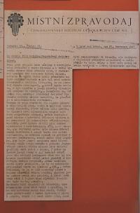 Lysá nad Labem, výstava DIVADLO JE PODIVUHODNÁ VĚC..., K sjednocení souborů, 1947, výstavní panel, 2018