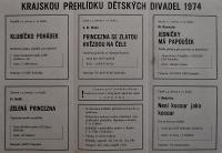 Hradec Králové, Krajské kulturní středisko, Impuls, Dobruška, Šubrtova Dobruška KP dětského divadla, 1974