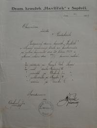 Sopřeč, Havlíček, volba funkcionářů, 1929