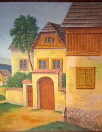 Chlumany, detail opony, autor Jindřich Boška, 1925