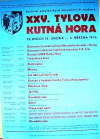 Kutná Hora, Tylova KH, 1976 - plakát