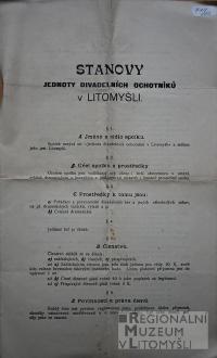 Litomyšl, JDO, Stanovy spolku, 1902