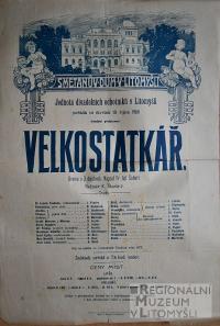 Litomyšl, JDO, Velkostatkář - plakát, 1905