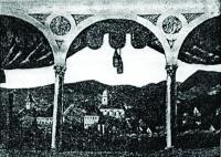 Nová Paka, opona, Oblouky, město, Jan Machytka, 1866, čb foto