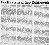 Mladá Boleslav, Kolár - recenze 1951-1961, Boleslav I., 1960