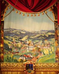 Janov nad Nisou, detail opony, veduta města, 194x