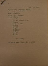 Dobruška, Střední škola, Ženitba, kartotéka her,  1950