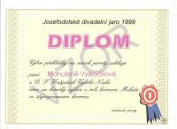Josefův Důl, Josefodoské divadelní jaro 1999, vzor diplomu