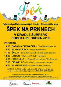 Šumperk, Špek na prknech KP - plakát, 2018