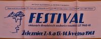 Železnice, Festival vítězných divadelních souborrů LUT - plakát, 1961