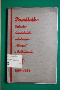 Pelhřimov, Rieger, Památník JDO Rieger 1894-1934