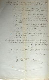 Kamenice nad Lipou, žádost o uveřejnění usnesení v Národních listech a Budivoji, 1870