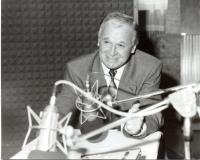 Ludvík Mühlstein v rozhlasovém studiu, 90. léta 20. stol.