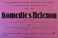 Sezemice, Ochotníci, Komedie s helenou - plakát, 1963