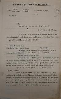Staré Místo, Libuše, evidence spolku, 1929