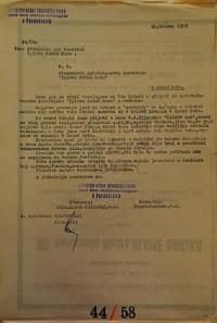 Pardubice, Spolek divadelních ochotníků, Korespondence, 1958