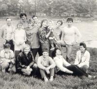 Chomutov, Čapek, školení Perštejn nad Ohří, asi 1987