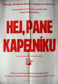 Lipnice nad Sázavou, OB, Hej, pane kapelníku - plakát, 1962