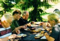 Hronov, CP Jiráskův Hronov a II. Festival Středoevropské sekce AITA/IATA, setkání zahraničích účastníků na Turově, 2000