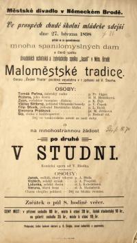 Havlíčkův Brod, SDO a Jasoň, Maloměstské tradice - V studni - plakát, 1898