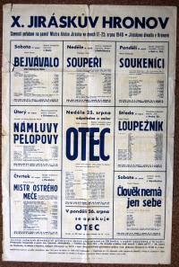 10. JH, programový plakát, 1940.