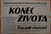 Nová Paka, Dům osvěty, Konec života - plakát, 1959