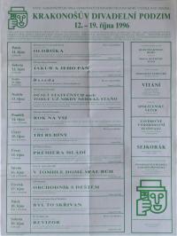 Vysoké nad Jizerou, CP Krakonošův divadelní podzim, plakát 1996
