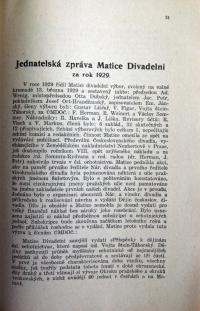 ÚMDOČ, Zpráva o činnosti, 1929