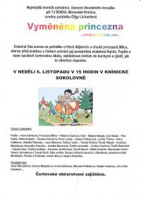 Moravské Knínice, Sokol, DDS Vyměněná princezna - plakát, 2016