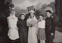 Bílá Třemešná, školní soubor, Zkoušky čerta Belínka, 1960