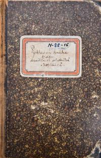 Kopidlno, Spolek divadelních ochotníků, Pokladní kniha, 1885 - 1916