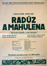 Rouchovany, Sokol, Radúz a Mahulena - plakát, 1962