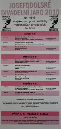Josefův Důl, J. K. Tyl, Josefodolské divadelní jaro - plakát, 2010